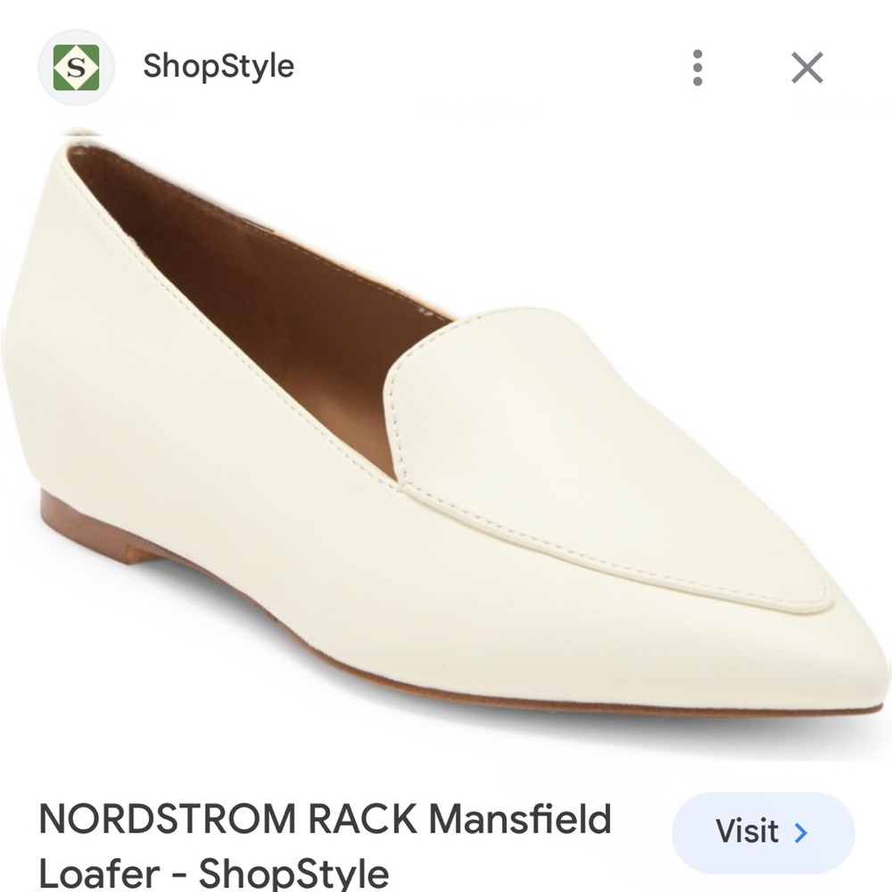 Nordtrom Rack Mansfield Loafer in Ivory Egret